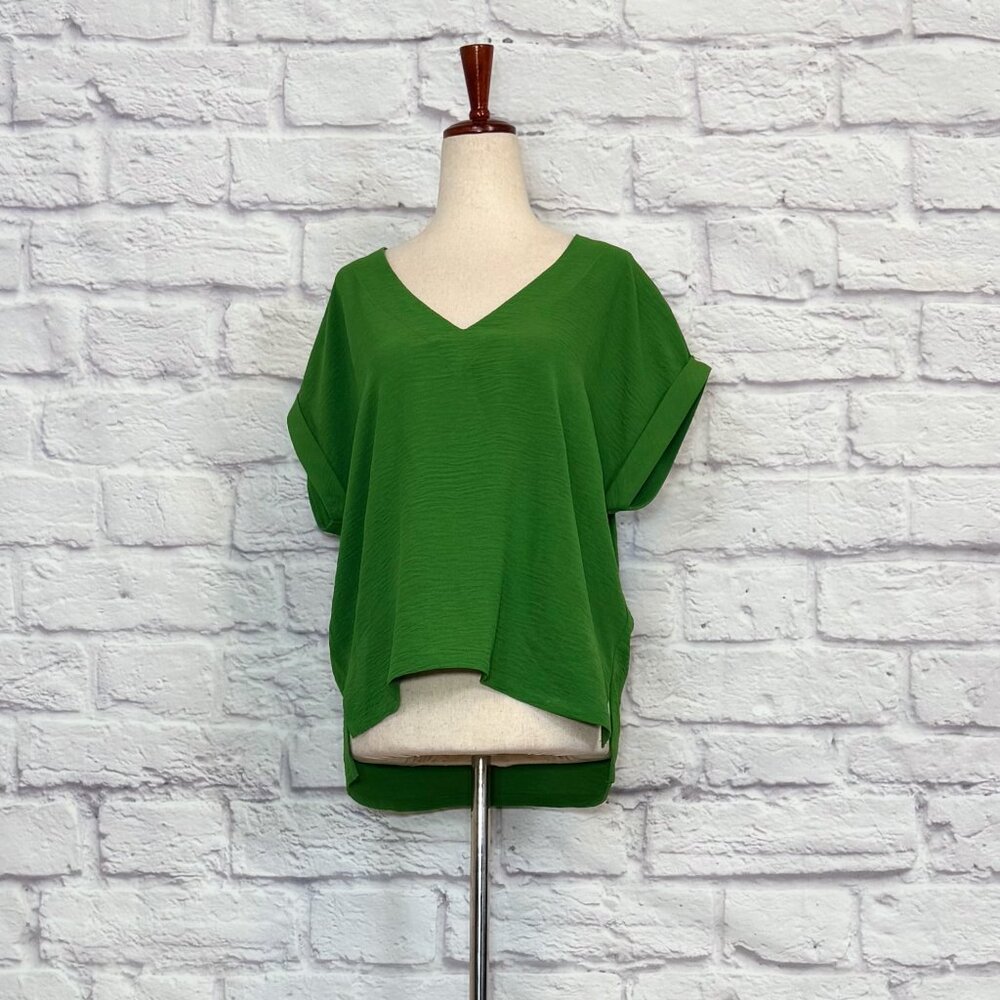 Mod Lusive Green Crepe Top
